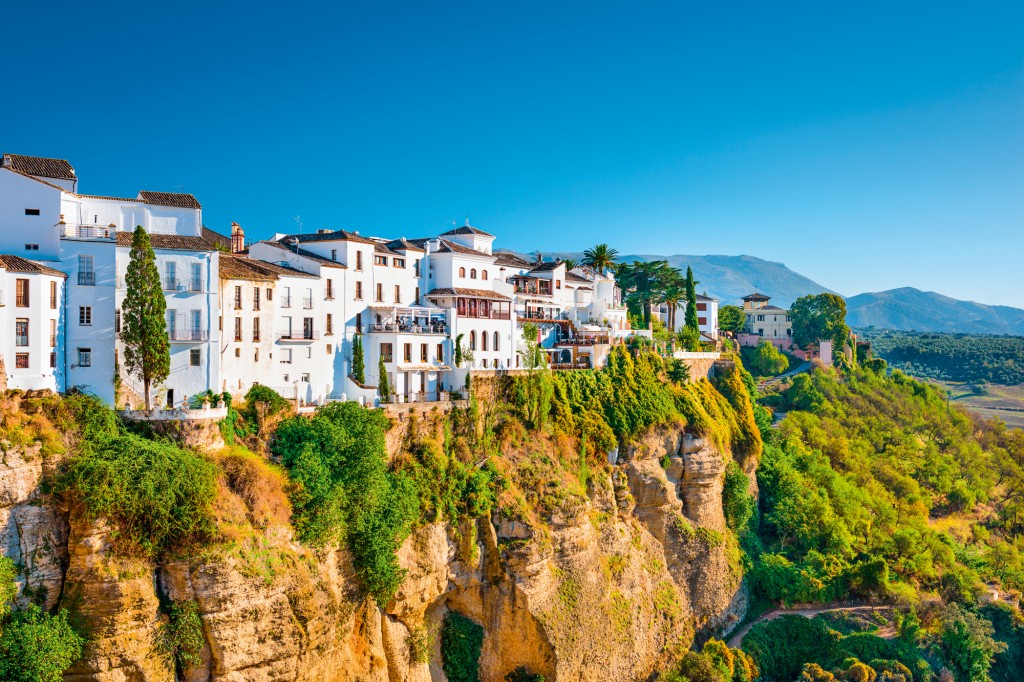 Ronda ist eine Stadt auf einem Berggipfel in der andalusischen Provinz Málaga in Spanien